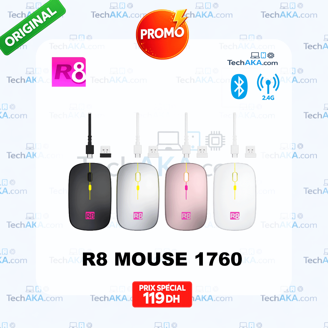 R8 1760 WIRELESS MOUSE DUAL-MODE 2.4G\BT